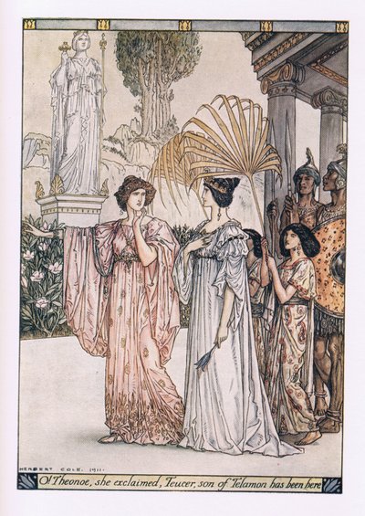 O! Theoroe, hän huudahti, Telemonin poika Teucer on ollut täällä tekijältä Herbert Cole